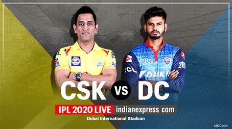 csk vs dc cricket live match